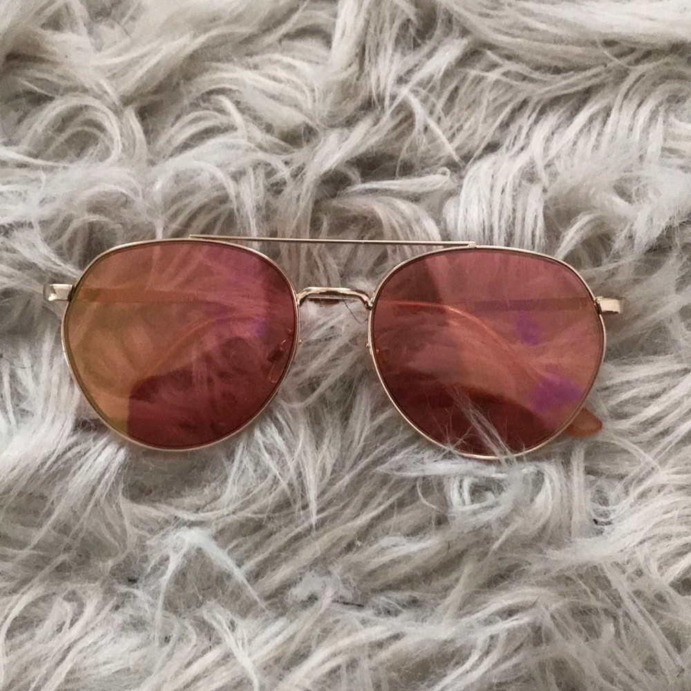 FOREVER21 RED AVIATOR GLASSES